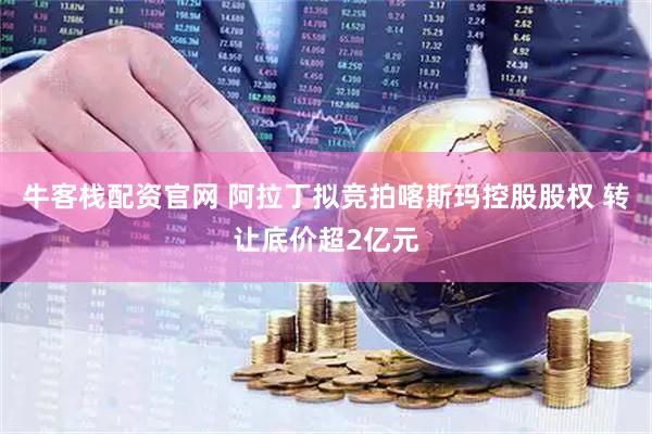 牛客栈配资官网 阿拉丁拟竞拍喀斯玛控股股权 转让底价超2亿元